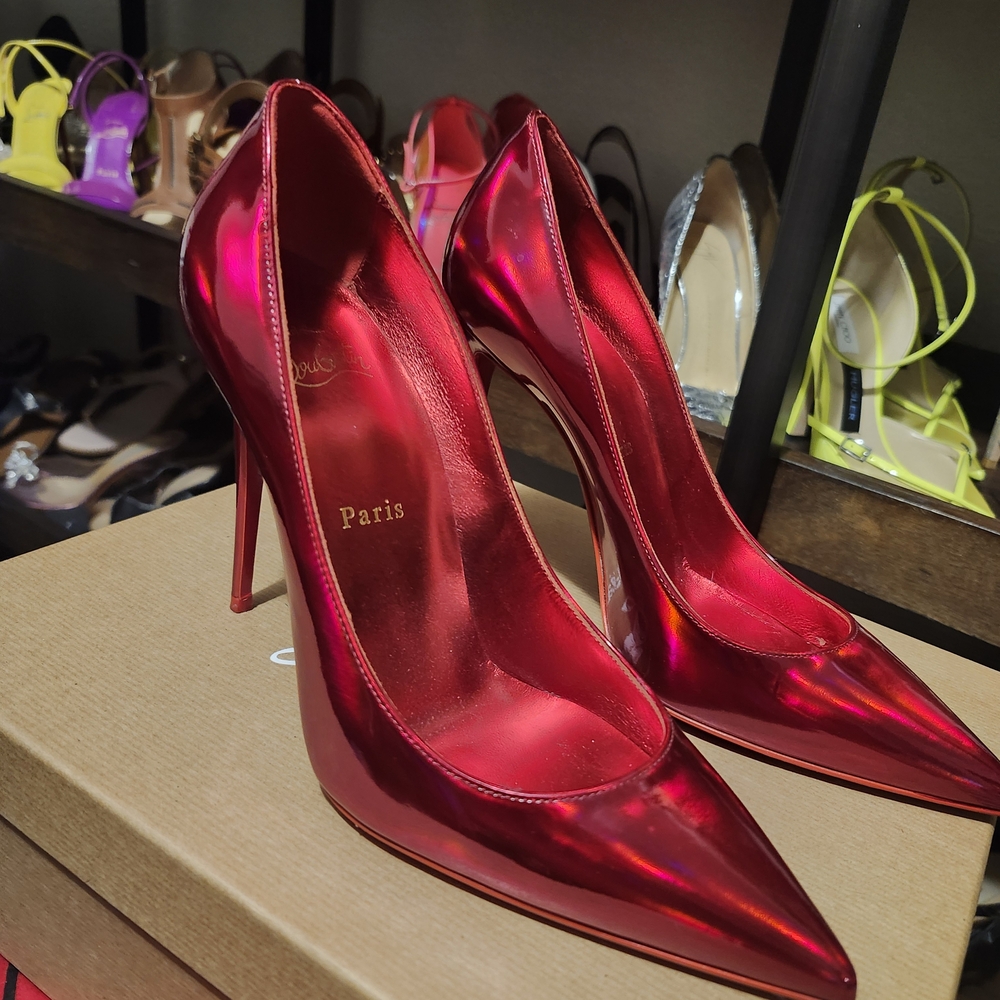 Christian Louboutin Shiny Red Heels